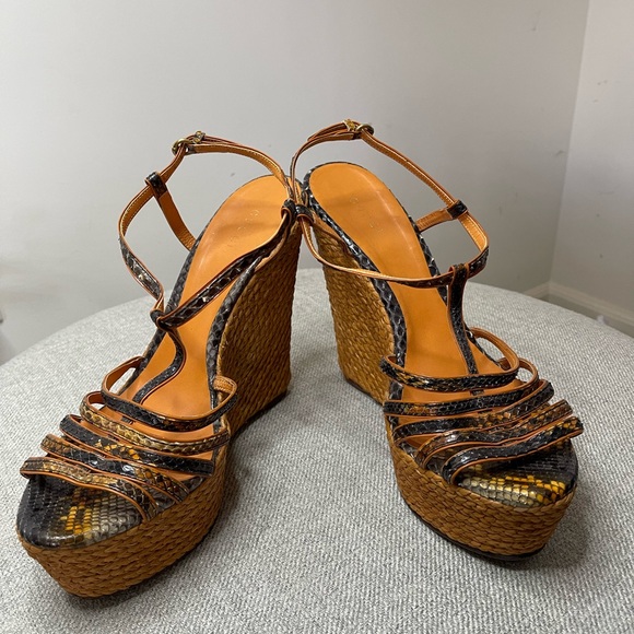 Gucci python platform espadrille, size 41 - Picture 4 of 5